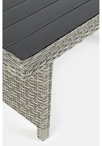 Szürke műrattan hatszemélyes kerti lounge szett Ariel – Bizzotto