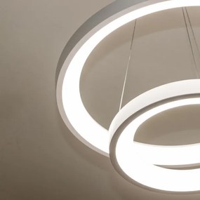 Brilagi - LED dimmelhető csillár kábellel FALCON SLIM LED/68W/230V Ø 50 cm fehér + távirányító