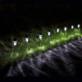 Deuba 8 LED-es napelemes lámpa készlet - fehér