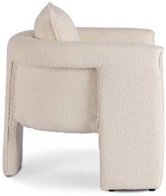 Designer Krém Bouclé Szövet Kárpitozással. GALA