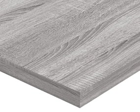 4 db szürke sonoma színű szerelt fa fali polc 60 x 30 x 1,5 cm