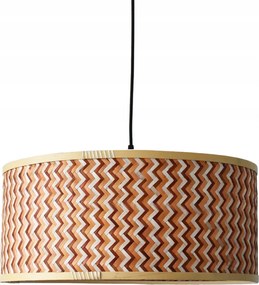 Boho függőlámpa fonott lámpaernyővel, szokatlan Phil bambusz
