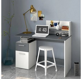 PC asztal Potentes (fehér + grafit) . 1116454