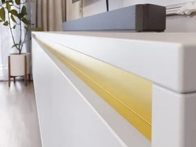 TV szekrény Gelean 3D (fekete + arany) . 1106217