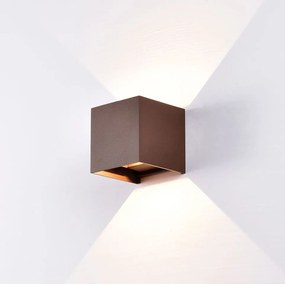 Mantra Davos XL kültéri fali lámpa 2x10 W barna 7438