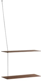 Polc "Stedge", 60 x 22 cm, 4 változat- Woud Variáns: sötét tölgyfa