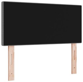 Fejtámla Egyszerű Design Világosszürke 90 cm Bársonyos Szövet
