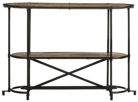 tömör újrahasznosított fa konzolasztal 110 x 42 x 76 cm