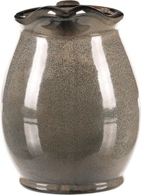 Kerámia váza kancsó formájú, kicsi, szürke