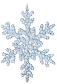 Üveg karácsonyfadísz ø 6 cm Snowflake – Dakls