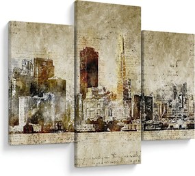 Kép - Művészileg renderelt város (90x60 cm)