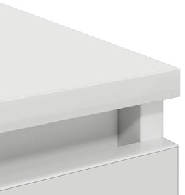 fehér szerelt fa tálalóasztal 100x35x99 cm