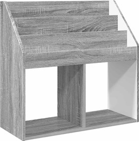 vidaXL Gyerek Könyvespolc Szürke Sonoma 72,5 x 29,5 x 69 cm Faanyag