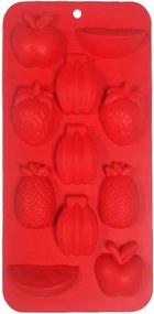 Szilikon jégforma gyümölcs forma jégkockákhoz és desszertekhez rugalmas