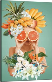 Vászonkép A természet harmóniája Virágok Nő Gyümölcsök 50x80 cm