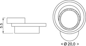 Brilagi - MODERN MINI LED mennyezeti lámpatest 22W/230V 3000/4000/6000K