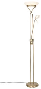 Állólámpa bronz LED-del és dimmerrel, olvasólámpával - Empoli