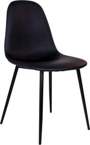 Stockholm 2 db fekete szék fekete lábakkal - House Nordic