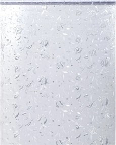 vidaXL matt virágminta PVC ablakfólia 45 x 500 cm
