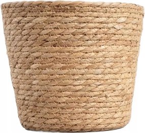 Lumbo fonott virágtartó natúr 23x19 cm Homla