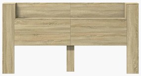 Fejtámla polcokkal Sonoma tölgy 200 x 16,5 x 103,5 cm Faanyag