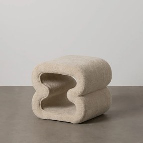 Bézs buklé puff – Ixia