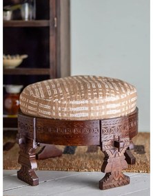 Bézs-sötétbarna puff Paloma – Bloomingville