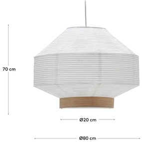 Fehér lámpabúra ø 80 cm Hila – Kave Home