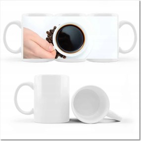 Fotó bögre Kis fekete pita az ágyban