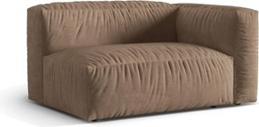 Világosbarna bársony kanapé modul (jobb oldali) Martina – Micadoni