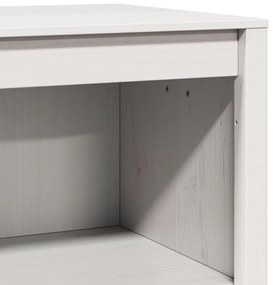 Kültéri Konyhai Szekrény Fehér 106x55x92 cm Tömör Fenyőfa