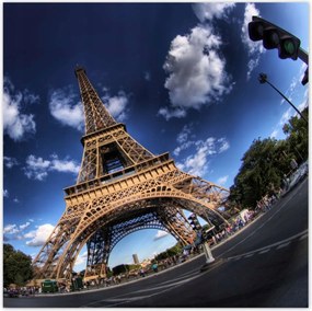 Poszterek 100x100 Eiffel-torony Párizsban