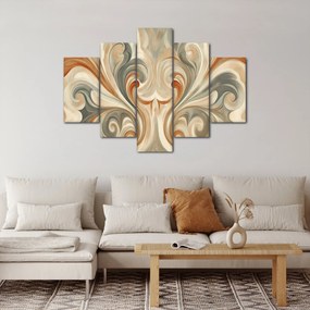 Kép - Örvények földszínekkel (150x105 cm)