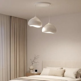 Brilagi - Kábeles függőlámpa WABI SABI 2xE27/40W/230V átm. 45 cm fehér