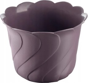 Műanyag kaspó állvány nélkül „Batik” (d=19 cm; 2 l) sötétlila