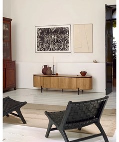 Természetes színű mangófa TV-állvány 200x55 cm Licia - Kave Home