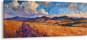 Kép - Olajfestmény tájkép (120x50 cm)