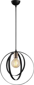Vaveyla 446-S fekete fém függőlámpa, Ø35 cm
