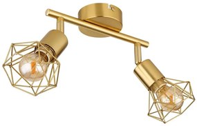 Globo 54802GB-2 - spotlámpa XARA I 2xE14/40W/230V arany