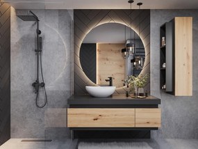 Mylife elis fürdőszoba bútor, matt fekete