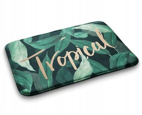 Fürdőszobaszőnyeg trópusi levelek 75x45 cm