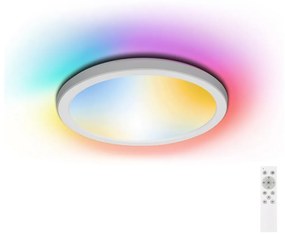 Aigostar B.V. Aigostar-LED RGB Dimmelhető fürdőszobai lámpa LED/18W/230V átm. 30 cm IP44 + távirányító AI0545