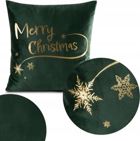Karácsonyi díszpárnahuzat 45x45 cm Zöld Karácsonyi Ajándék