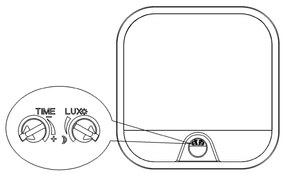 Top Light - BARI kültéri LED fali lámpa érzékelővel LED/20W/230V IP65