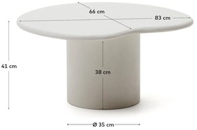 Kerti dohányzóasztal 77x83 cm Macarella – Kave Home