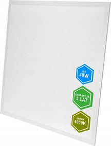 Led Panel Lámpatest Kazettás Plafon 40w 59,5x59,5 100lm/W UGR19 Garancia 5 Év