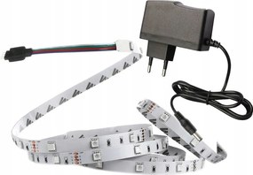 100cm-es led szalag szett rgb 5050 150 ip20 +tápegység