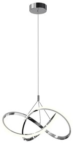 ONLI - LED Csillár zsinóron LOOP LED/40W/230V 4000K fényezett króm