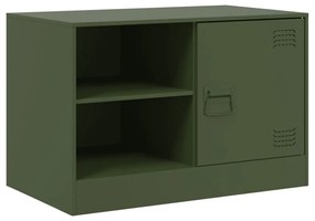 2 db olívazöld acél TV-szekrény 67 x 39 x 44 cm