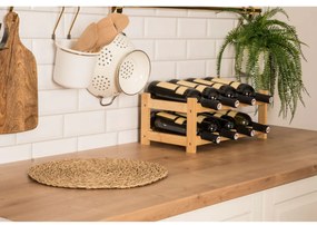 G21 Bambusz borosállvány, 8 palackos